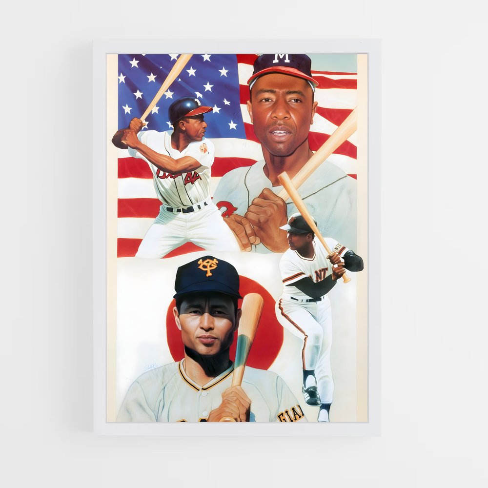 Poster Heroes du Diamond – affiche Baseball (vue 3)